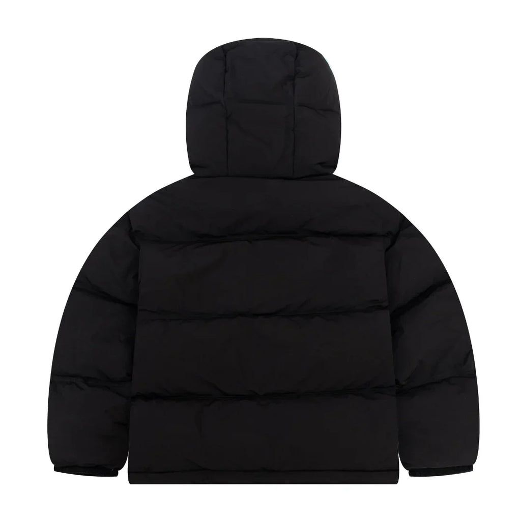 AMI Paris Schwarze Pufferjacke Herren Warmer Wintermantel Stilvoll Elegant Luxusmode