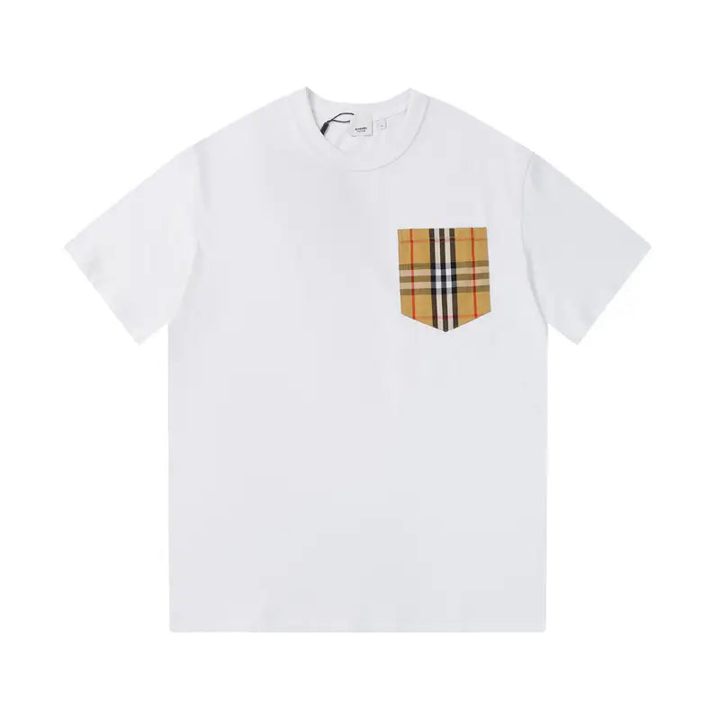 Exklusives Burberry T-Shirt Herren Schwarz Weiß Baumwolle Luxus Design Klassisch Stilvoll
