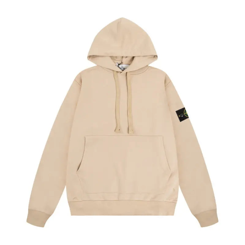 Stone Island Herren Kapuzenpullover Grün – Premium Baumwolle, Ikonischer Kompass-Patch, Urbaner Style