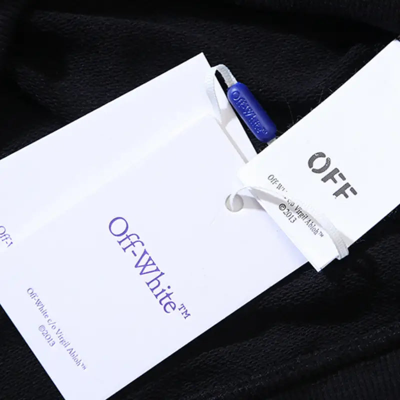 Off-White Monogramm Luxus Hoodie – Stilvoller Streetwear Kapuzenpullover für Herren