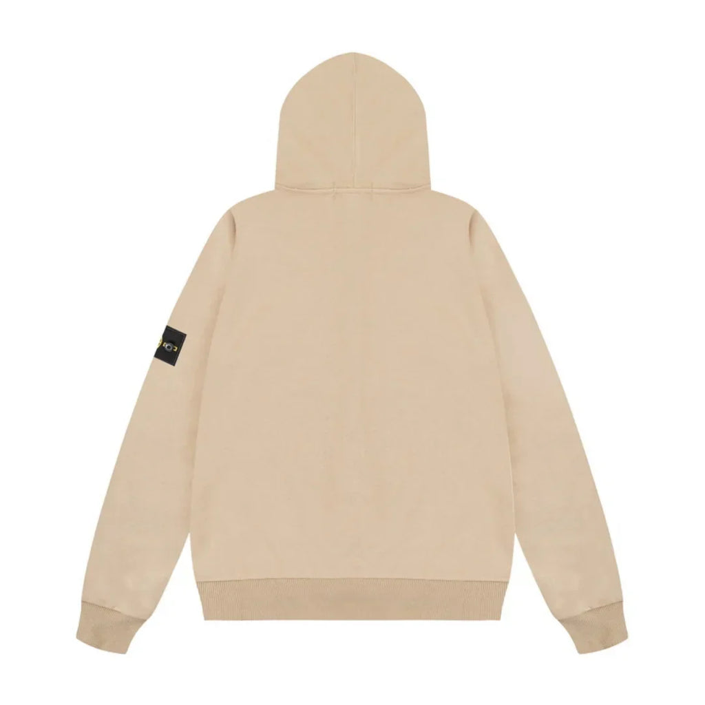 Stone Island Herren Kapuzenpullover Grün – Premium Baumwolle, Ikonischer Kompass-Patch, Urbaner Style