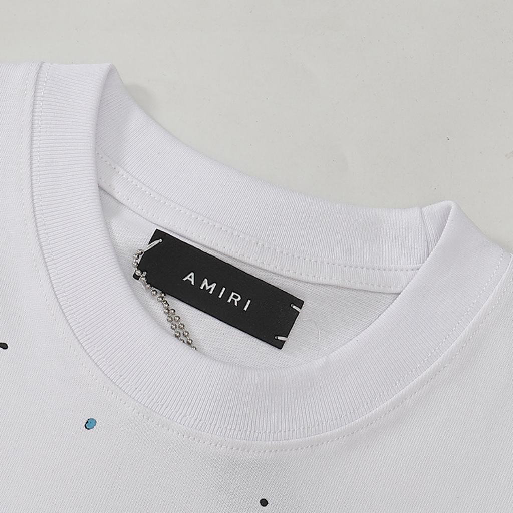 Amiri M.A. Drip Collage T-Shirt: Exklusives Designer Baumwoll-Oberteil für Herren