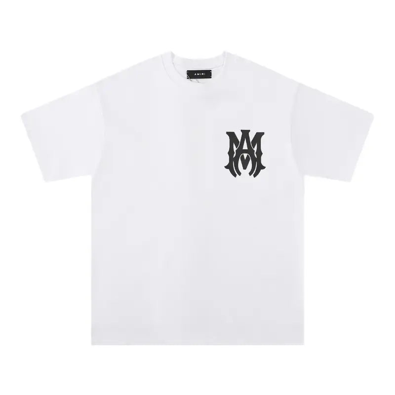 Amiri Luxus Logo T-Shirt Herren Schwarz Baumwolle Designer Streetwear Stil