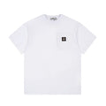 Stone Island Premium-Baumwoll-T-Shirt mit ikonischem Kompass-Patch – Urbaner Style