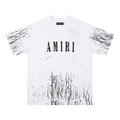 Amiri Paint Splatter T-Shirt Herren Designer Baumwolle Streetwear Kunst Motiv