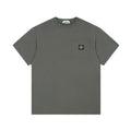 Authentisches Stone Island Herren T-Shirt Baumwolle Kompass-Logo Kurzarm Design