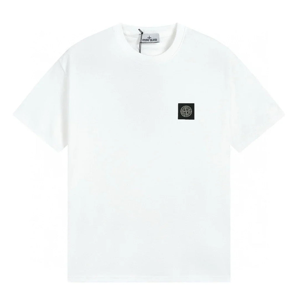 Exklusives Stone Island Herren T-Shirt: Premium Baumwolle, Ikonisches Kompass-Patch, Urban