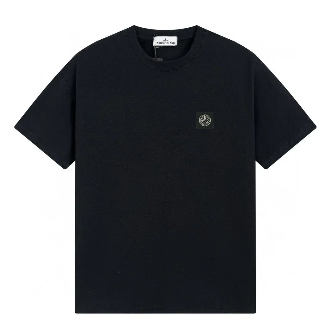 Stone Island Herren T-Shirt - Premium Baumwolle, Kompass-Patch, Urbaner Style