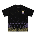 Amiri Bandana Bleichfarbe Spritzer T-Shirt Herren Baumwolle Luxus Streetwear