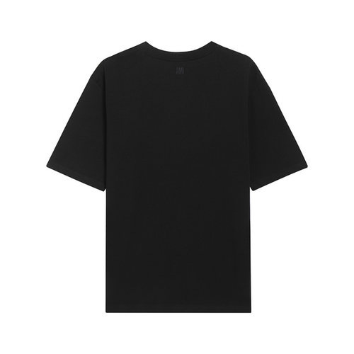 AMI Paris Herz-Logo T-Shirt - Premium Baumwolle, Bequem, Stilvoll für Unisex