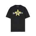 Palm Angels Stern Sprüh-T-Shirt: Modernes Design, Hoher Tragekomfort, Luxuriöser Stil