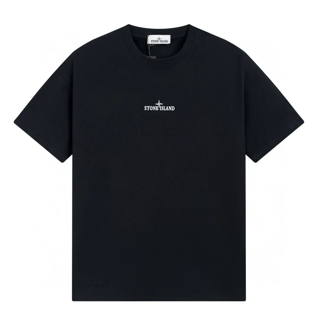 Stone Island Monochrom T-Shirt – Exklusives Baumwoll-Design für Modernen Stil