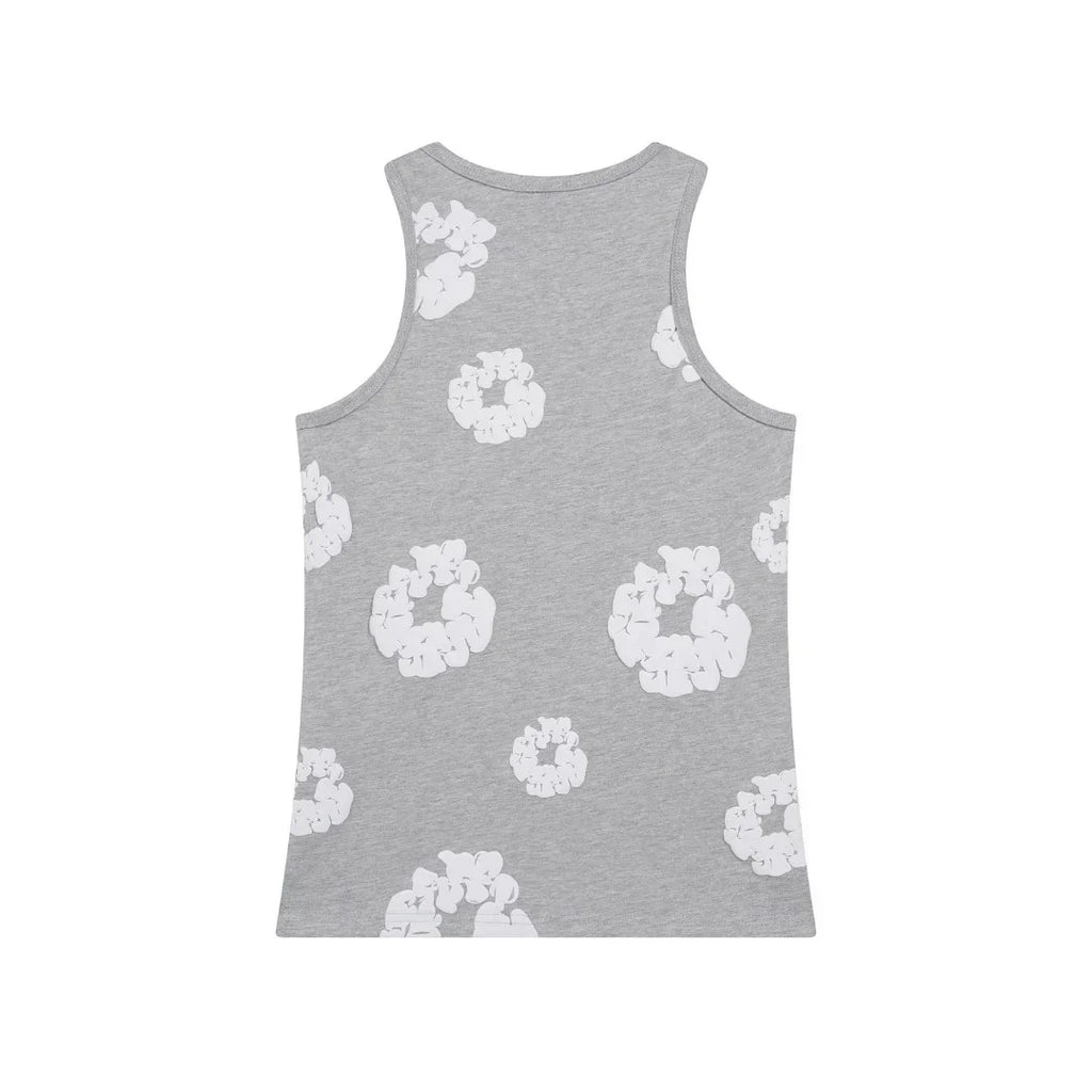 Denim Tears Graues Tanktop: Bequem, Stilvoll, Modern – Hochwertiges Baumwoll-Design