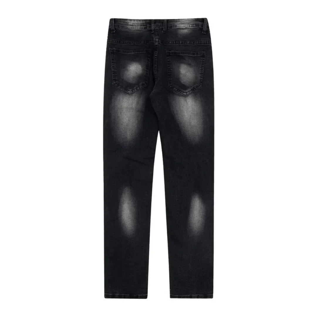 Gallery Dept. Handbemalte Distressed Denim Jeans – Einzigartiger Künstlerischer Streetwear-Look