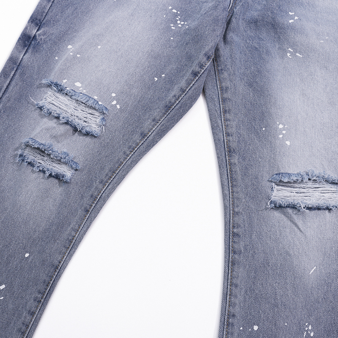 Gallery Dept. Handbemalte Denim Jeans: Einzigartiger Streetwear-Stil für Künstlerseelen