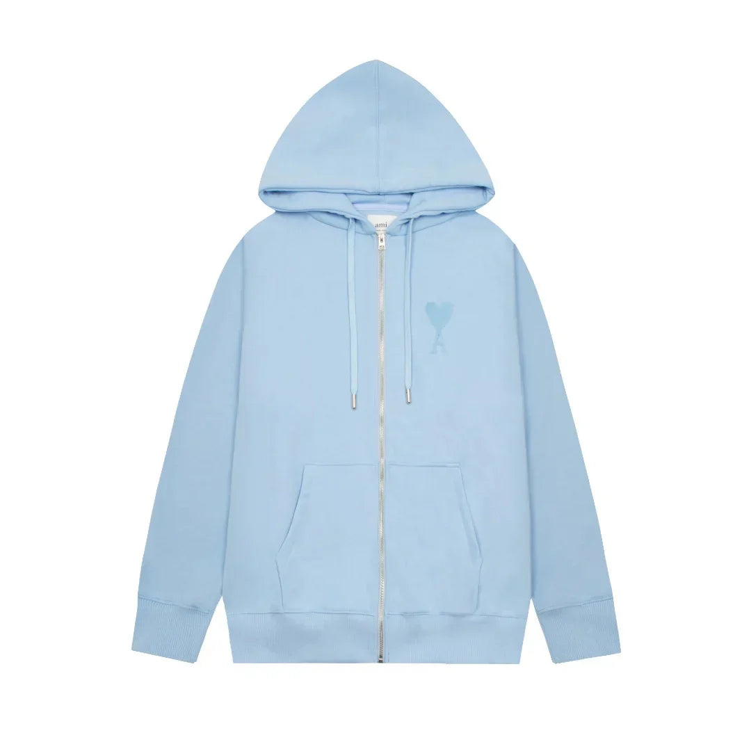 AMI Paris Unisex Designer Jacke - Zeitloser Pariser Chic mit Herz Logo Stickerei