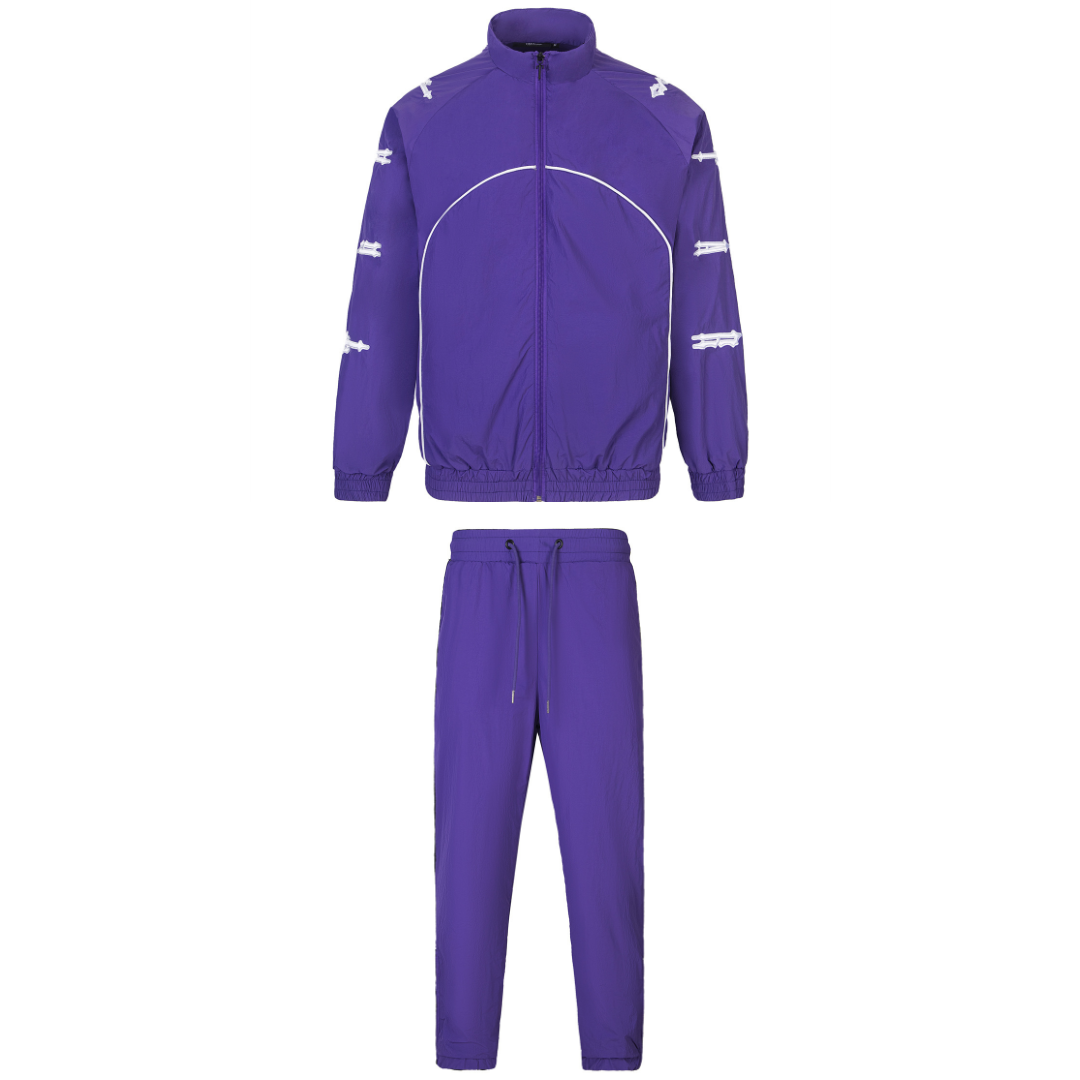 Trapstar T-Shellsuit Lila Trainingsanzug für Herren - Urbaner Streetwear Style
