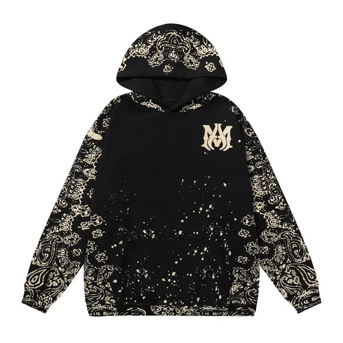 Luxuriöser Amiri Gold Bandana Hoodie – Stylischer Kapuzenpullover mit einzigartigem Muster