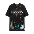LNVN x Gallery Dept. Handbemaltes Streetwear T-Shirt: Künstlerisches Oversize Design aus Baumwolle