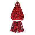 Exklusives BAPE Streetwear Set: Komfortabler Hoodie und Shorts für ultimativen Style