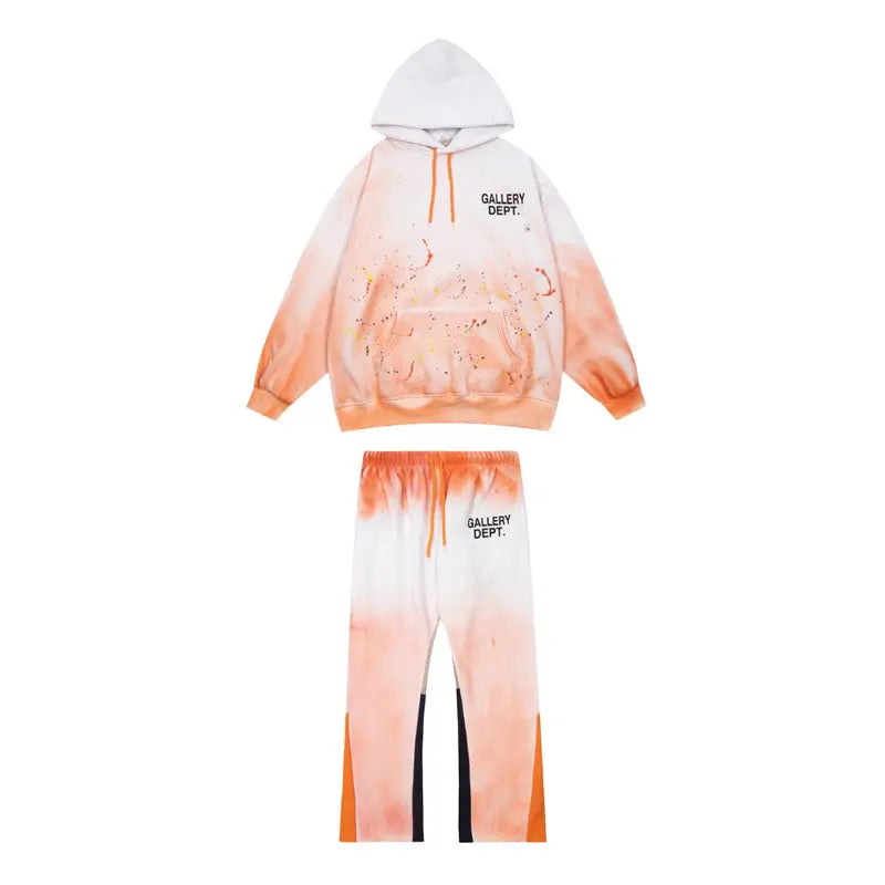 Gallery Dept. Künstlerischer Streetwear Trainingsanzug Handbemalt Oversized Deconstructed Design