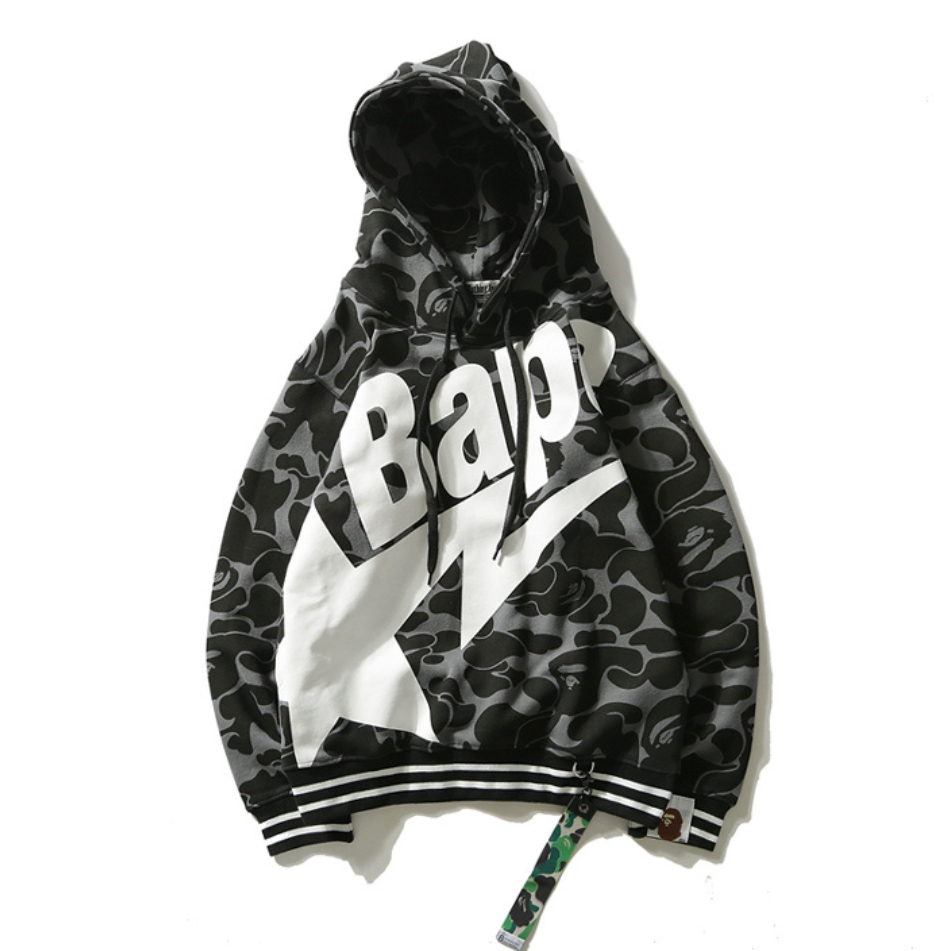 Exklusives BAPE Streetwear Set: Bequemer Hoodie & Stylische Shorts für Herren