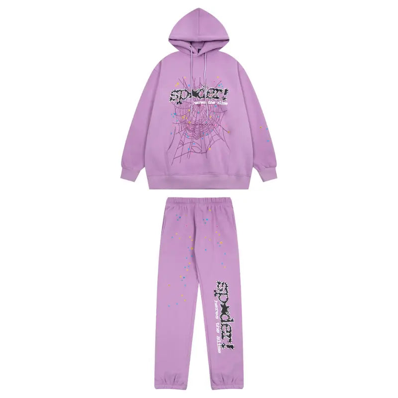 Stylischer SP5DER Streetwear Trainingsanzug Herren – Bequem, Modisch, Hochwertig, Komplett