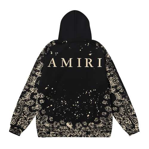 Luxuriöser Amiri Gold Bandana Hoodie – Stylischer Kapuzenpullover mit einzigartigem Muster