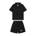 Exklusives Gallery Dept. Kunst Streetwear Shorts Set – Handbemalt, Oversized Passform