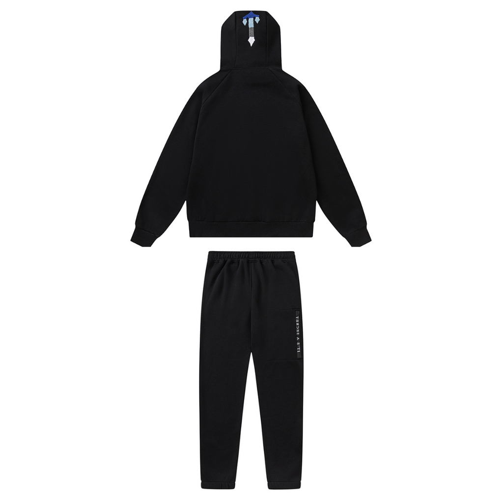 Trapstar Decoded 2.0 Blauer Kapuzen-Jogginganzug – Stylischer Streetwear Komfort