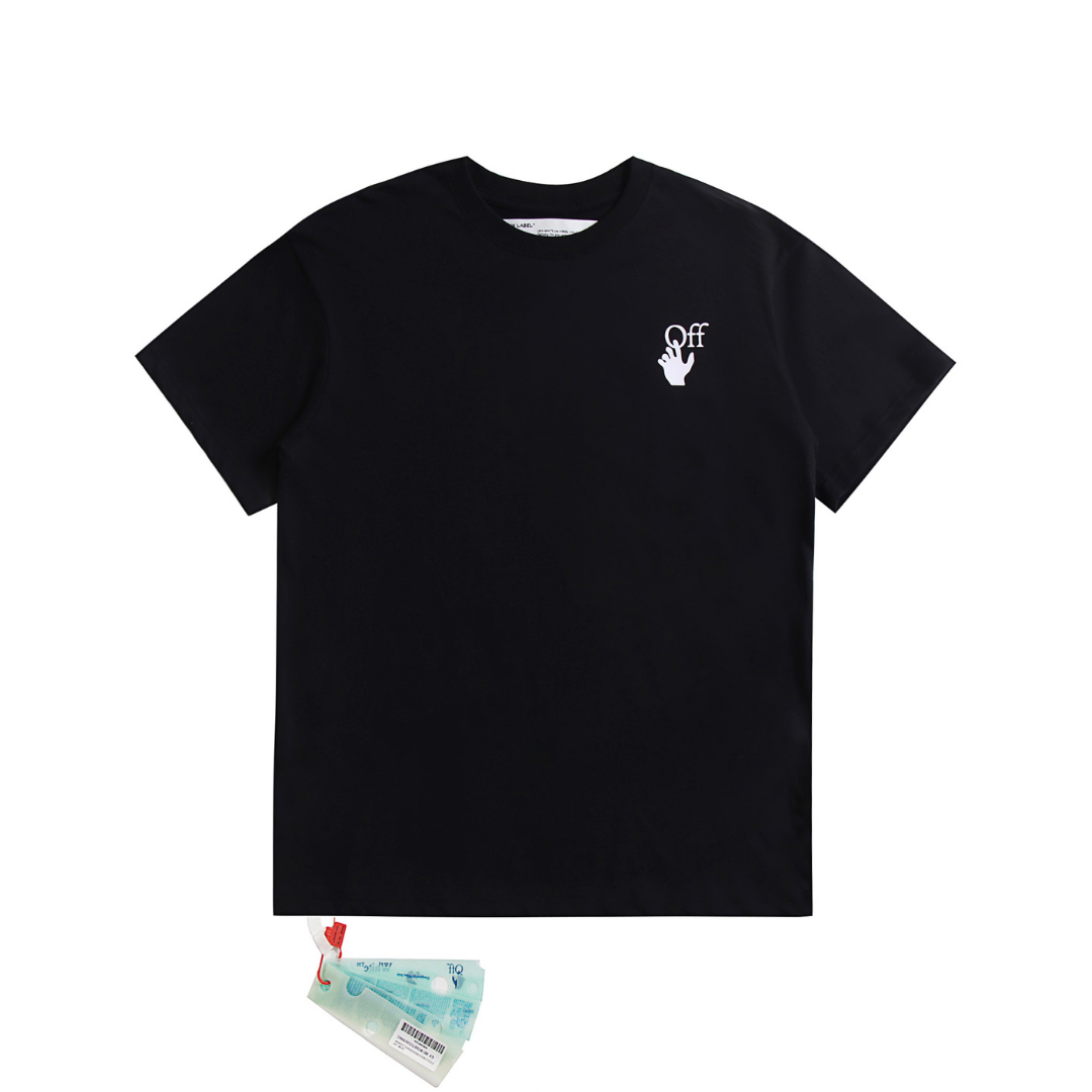 Off-White Monogramm Herren T-Shirt – Premium Baumwolle, Stylisch, Kurzarm Design