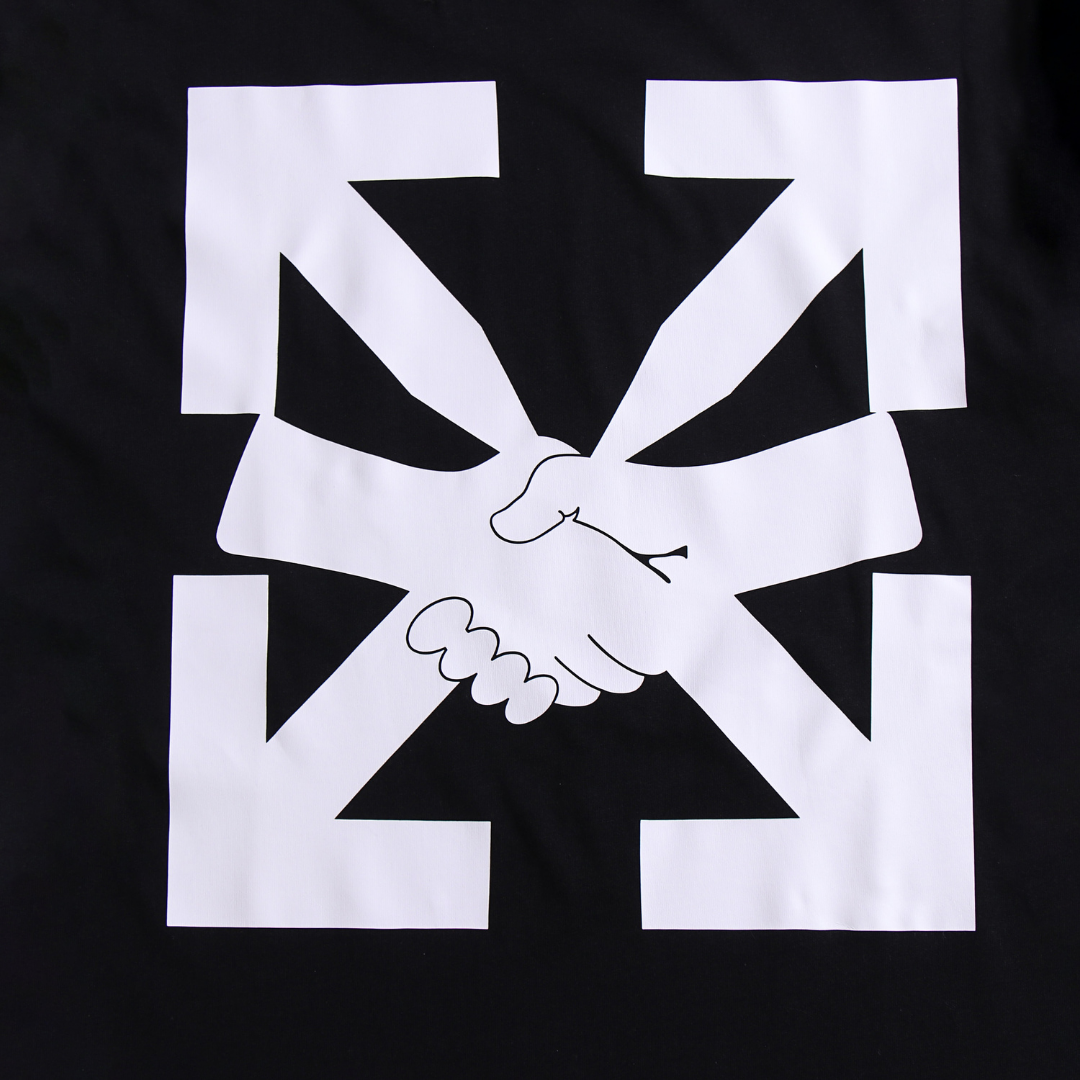 Off-White Monogramm Herren T-Shirt – Premium Baumwolle, Stylisch, Kurzarm Design