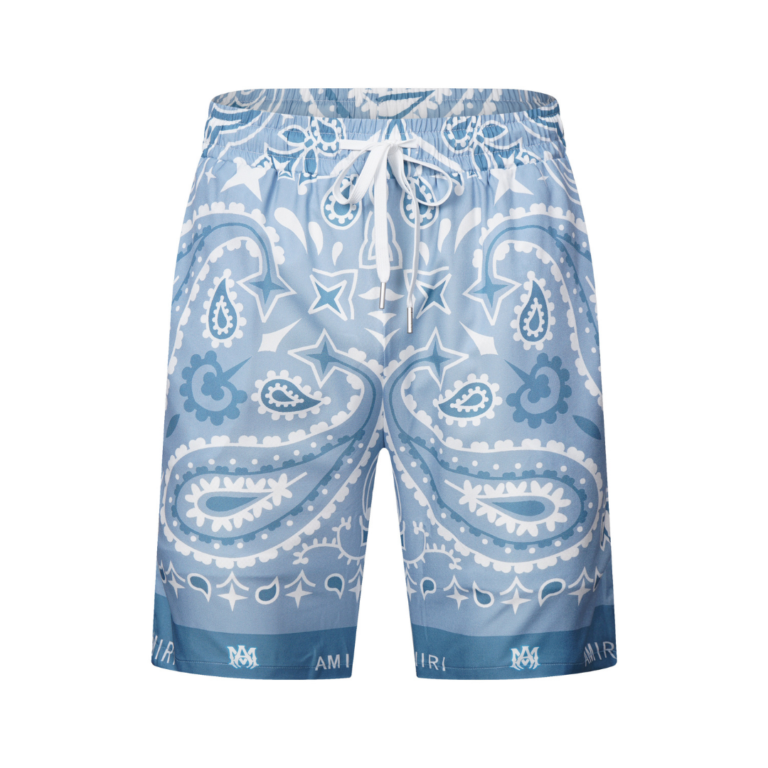 Amiri Herren Logo Kurzarm-Set – Luxuriöser Sommer-Streetwear-Anzug