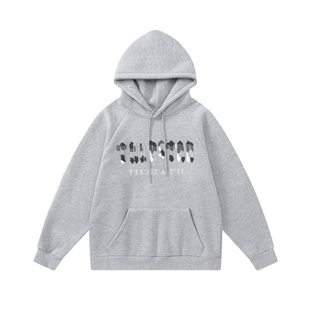Trapstar Decoded Grauer Trainingsanzug: Luxuriöser Streetwear-Stil für Herren, Bequem & Trendy