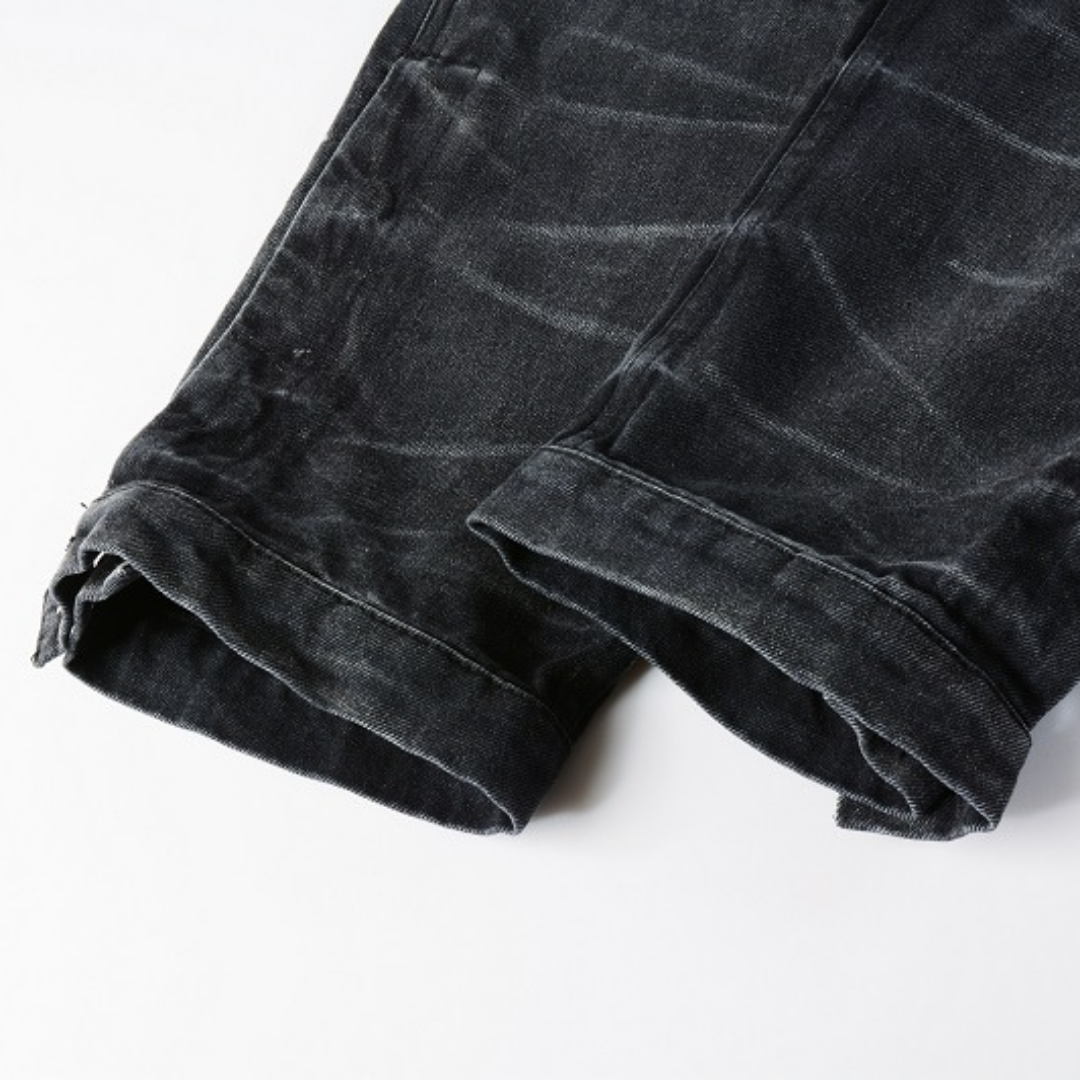 Amiri Schwarze Distressed Jeans: Dein Ticket zum lässigen Rockstar-Look