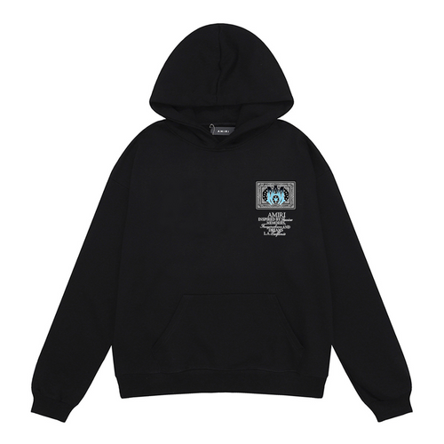 Amiri Bandana Luxus Hoodie – Stilvoller Streetwear Kapuzenpullover Schwarz Komfortabel Design
