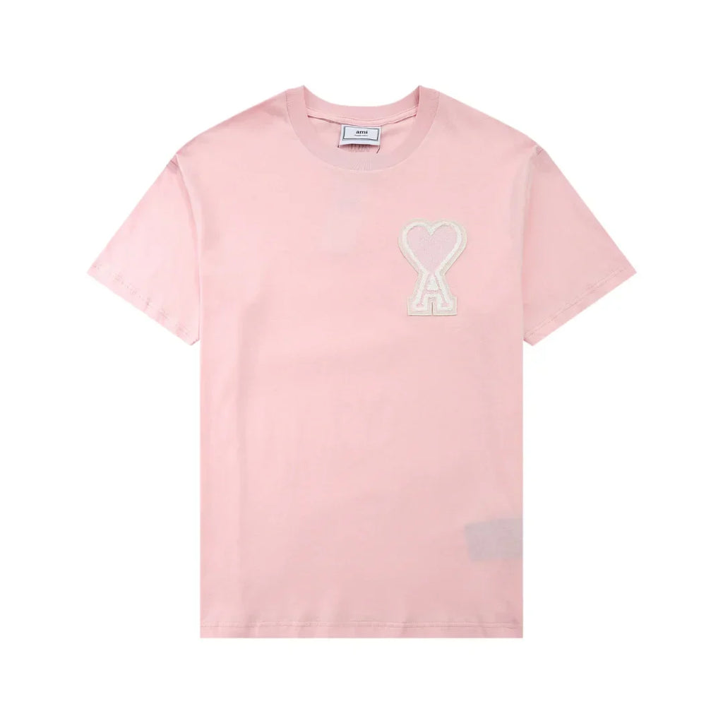 AMI Paris Herz-Logo Baumwoll-T-Shirt Herren – Klassisch, Komfortabel, Stilvoll