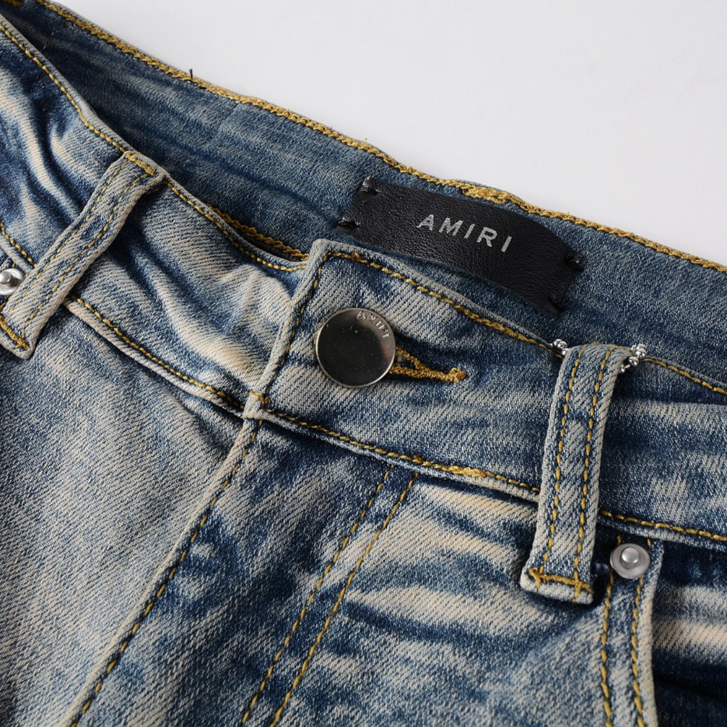 Amiri M.A. Paint Distressed Luxus Designer Jeans Herren Streetwear