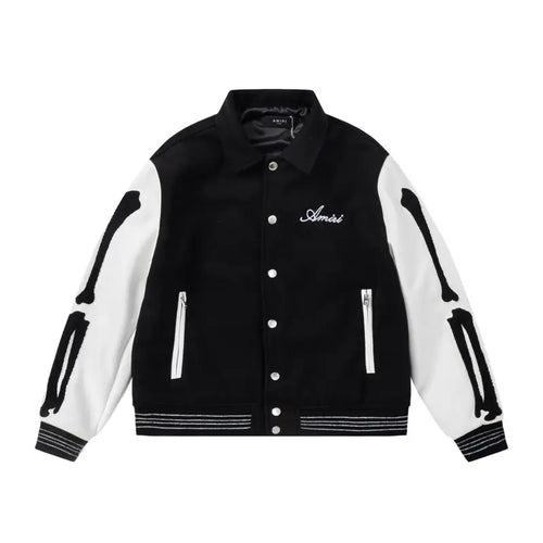 Amiri Monogramm Designer Jacke – Luxuriöser Herren Streetwear Rock'n'Roll Stil