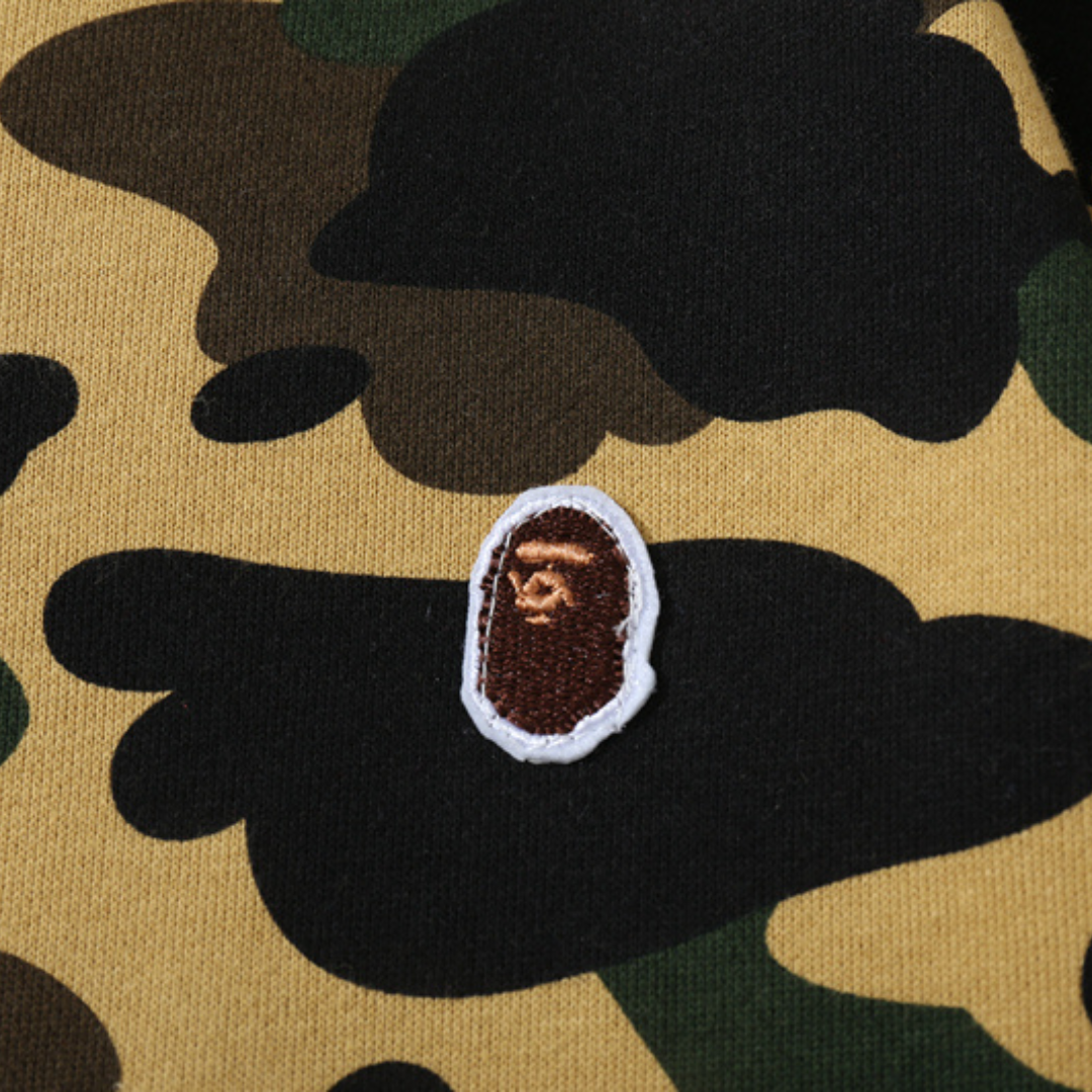 BAPE Trainingsanzug Herren – Exklusiver Streetwear Camo Freizeitanzug Set