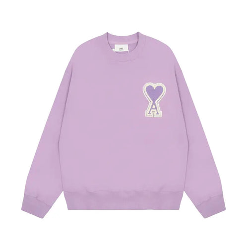 AMI Paris Unisex Designer Hoodie mit Herz-Logo - Komfortabler Baumwoll-Sweatshirt