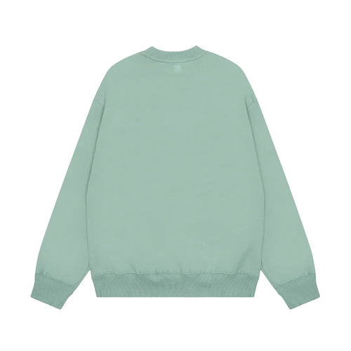 AMI Paris Unisex Baumwoll-Kapuzenpullover mit gesticktem Herzlogo und Relaxed Fit