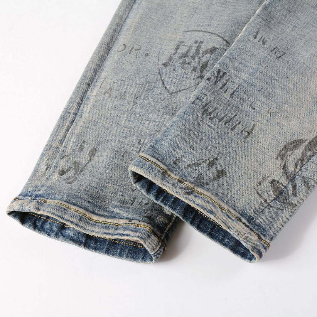 Amiri M.A. Paint Distressed Luxus Designer Jeans Herren Streetwear