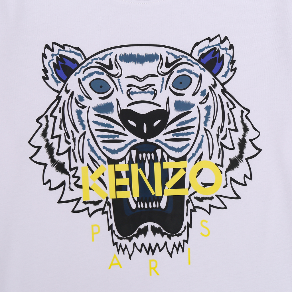 Kenzo Herren Designer T-Shirt mit Tiger-Logo Hochwertiges Baumwoll-Shirt