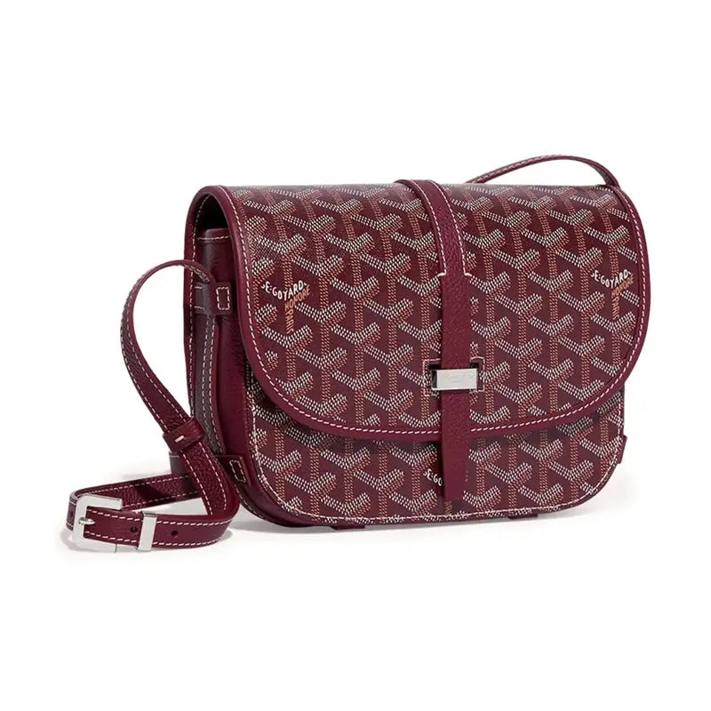 Exklusive Goyard Monogramm Tote Tasche – Luxuriöser Stil, Handgefertigt, Weinrot