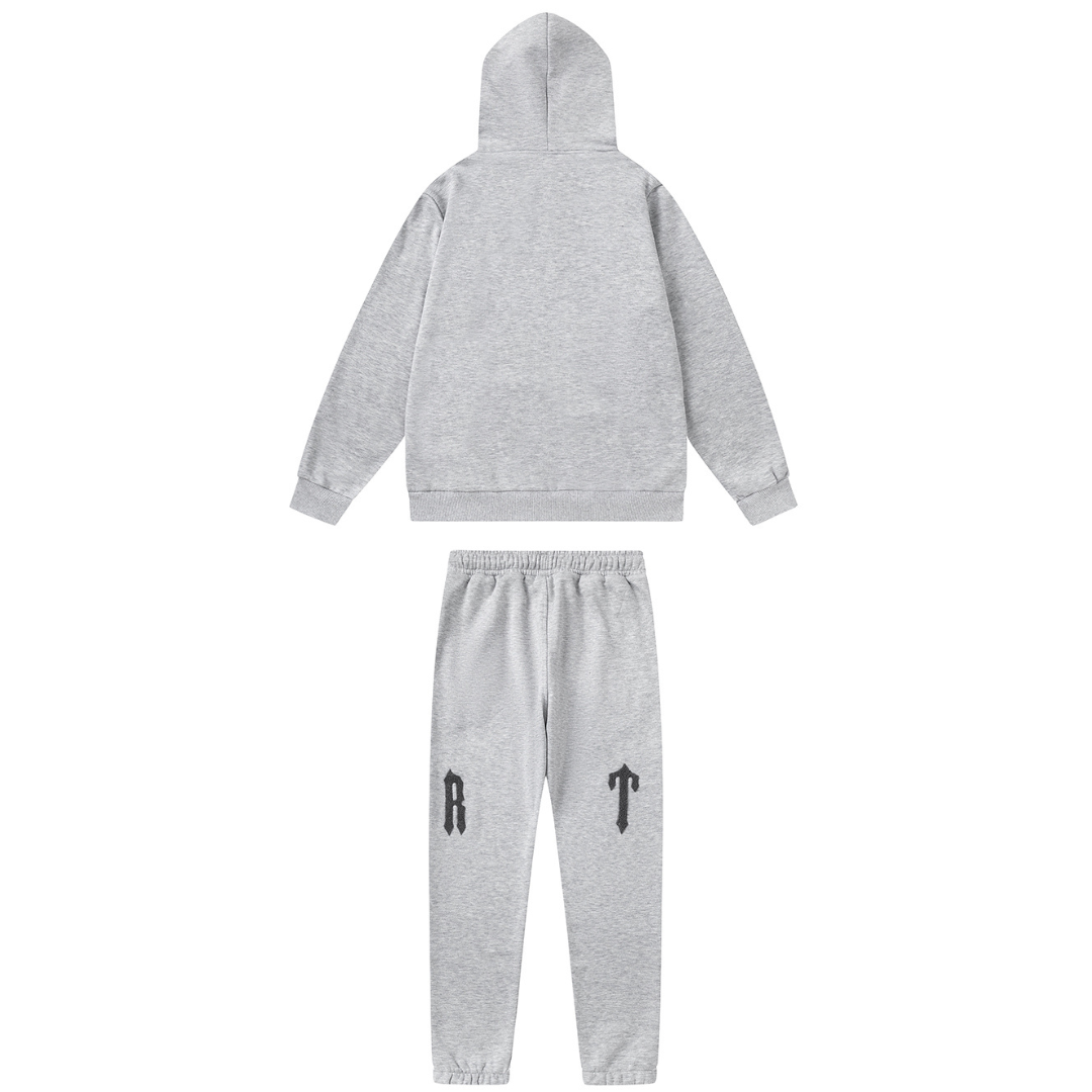 Trapstar Decoded Arch 2.0 Grauer Trainingsanzug: Urbaner Style für Komfort & Auftritt