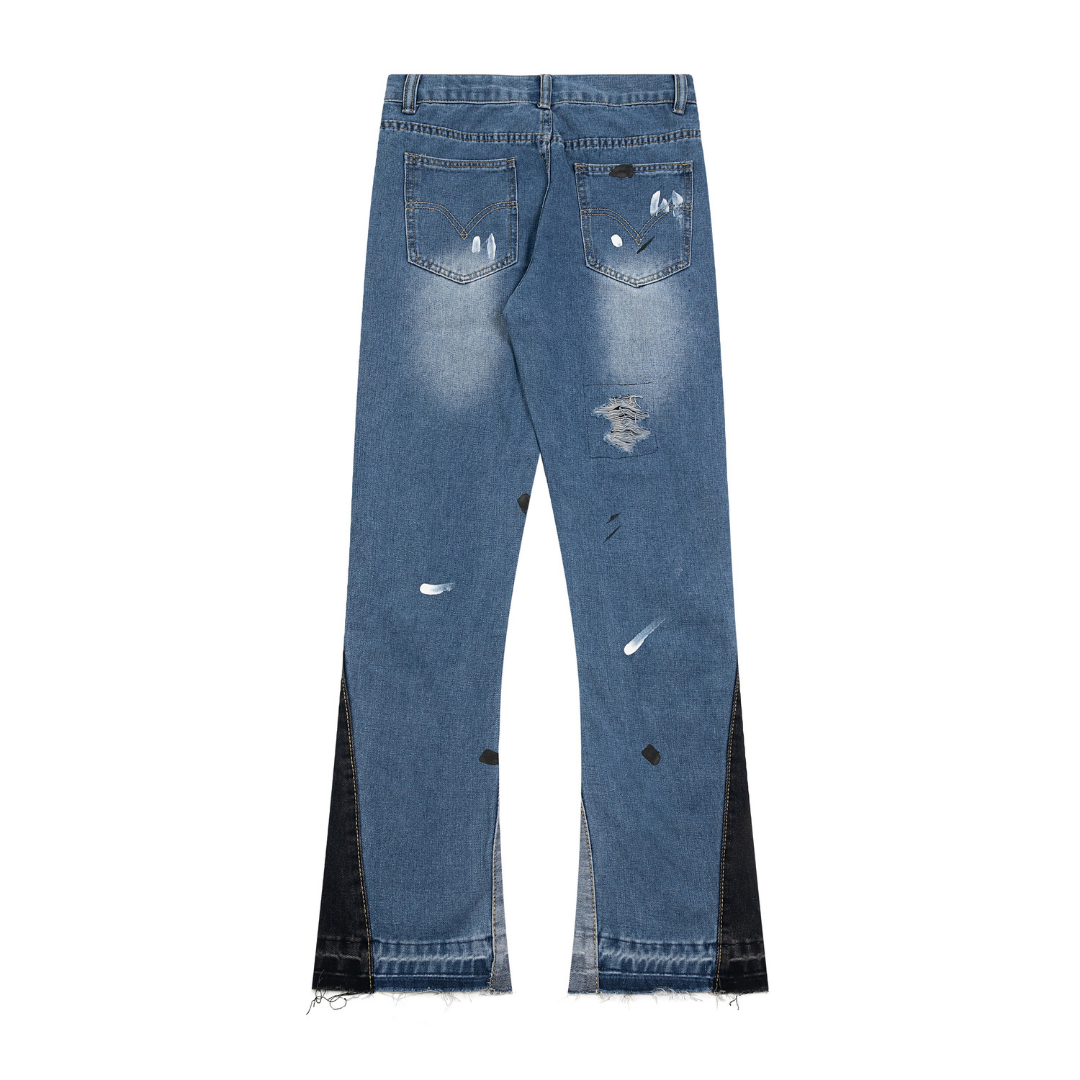 Einzigartige Gallery Dept. Paint Jeans für Herren – Handbemalt, Oversize-Passform, Streetwear-Meisterwerk