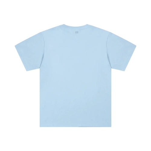 AMI Paris Unisex Baumwoll-T-Shirt mit Herz-Logo, vielseitig, stilvoll, bequem