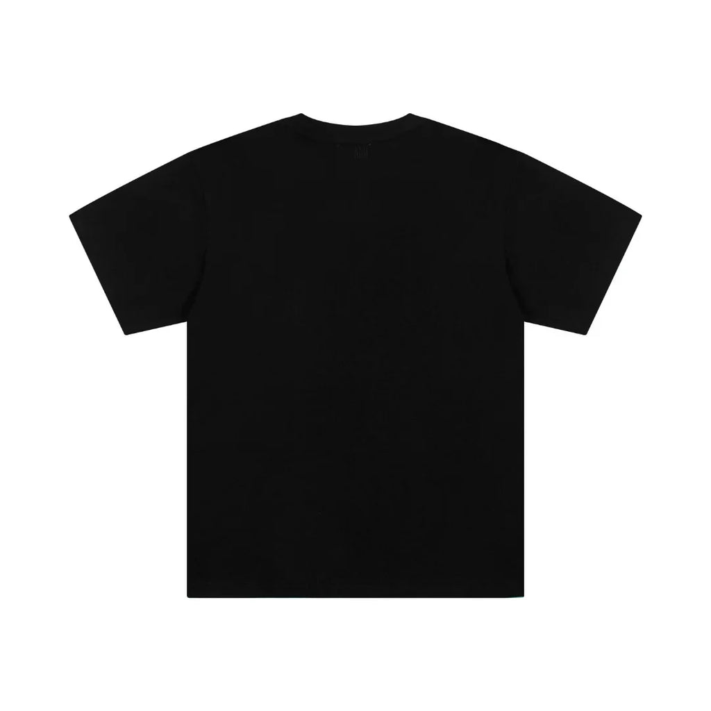 AMI Paris Unisex Baumwoll-T-Shirt mit ikonischem Herz-Logo, Designer Freizeit Shirt