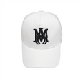 Exklusive Amiri Logo Kappe Weiß/Schwarz – Premium Designer Basecap für Streetwear-Fans